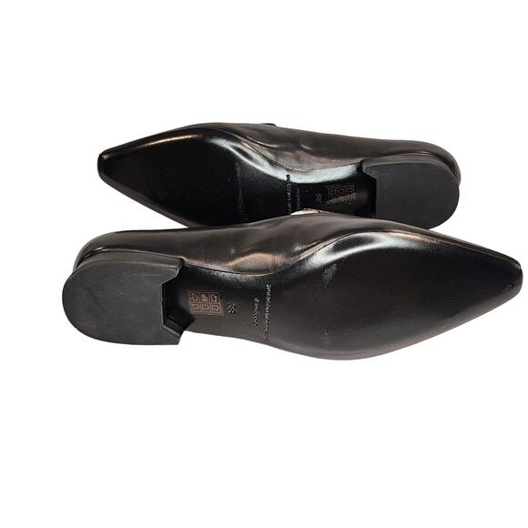 Sigerson Morrison NEW Leather Black Python Snake Print Calida Loafers Size 8 - Picture 7 of 7